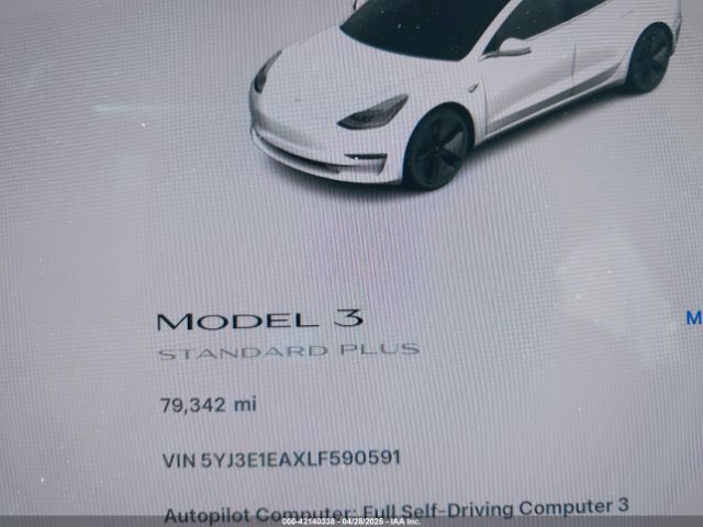 5YJ3E1EAXLF590591 Tesla MODEL 3