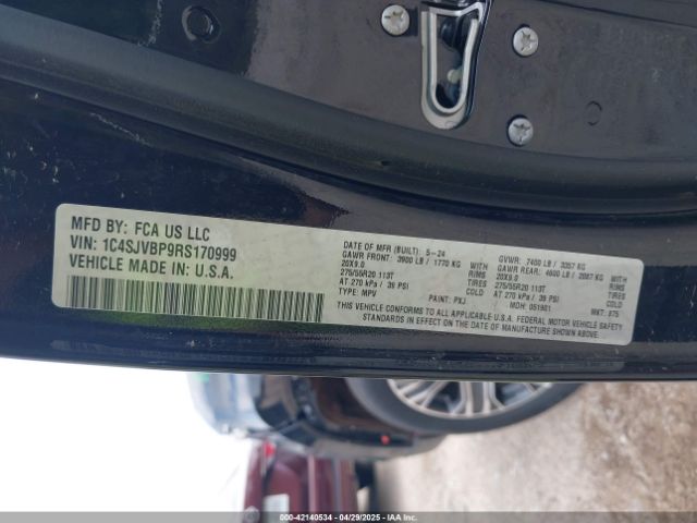 1C4SJVBP9RS170999 Jeep Wagoneer Series Ii 4x4