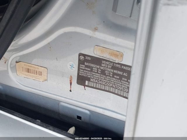 WBA3A9G50FNT09539 BMW 335i