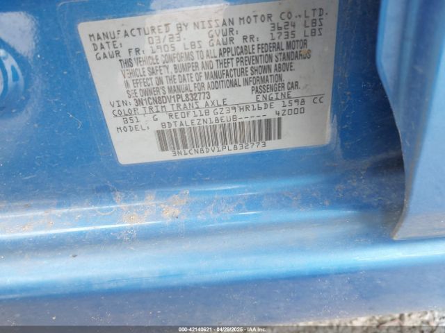 3N1CN8DV1PL832773 Nissan Versa 1.6 S Xtronic Cvt