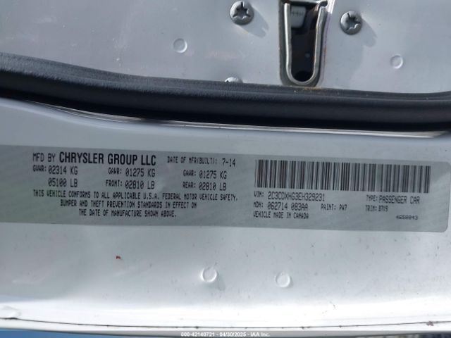 2C3CDXHG3EH329231 Dodge 2014
