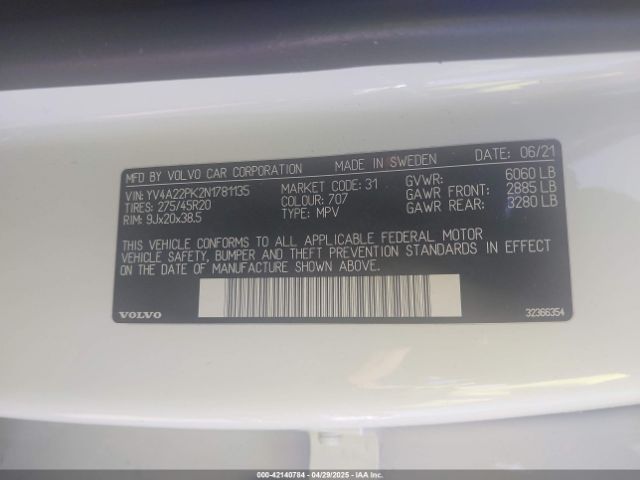 2022 VOLVO XC90 YV4A22PK2N1781135 Photo 8