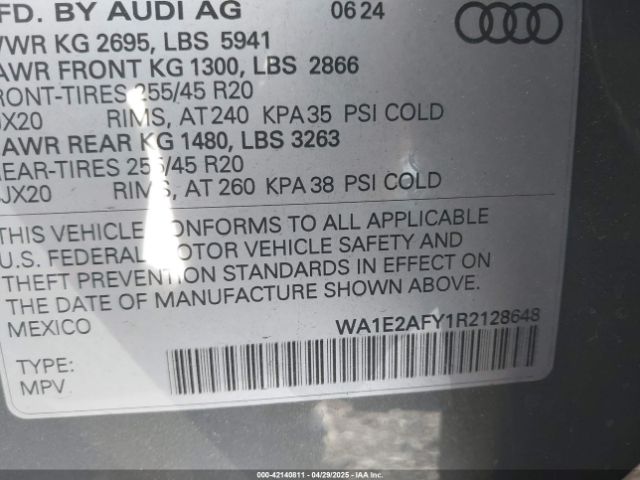 2024 AUDI Q5 WA1E2AFY1R2128648 Photo 8