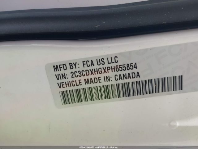 2C3CDXHGXPH655854 Dodge CHARGER GT