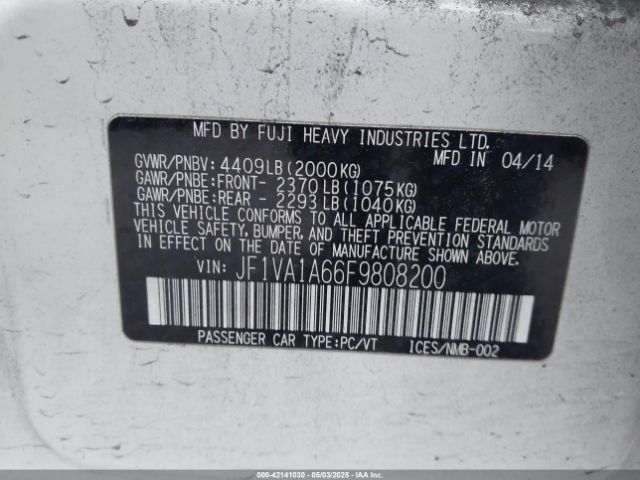 JF1VA1A66F9808200 Subaru WRX