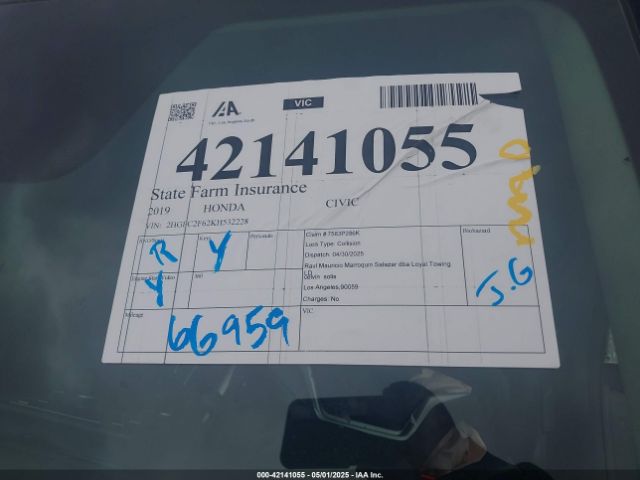 2HGFC2F62KH532228 Honda Civic Lx