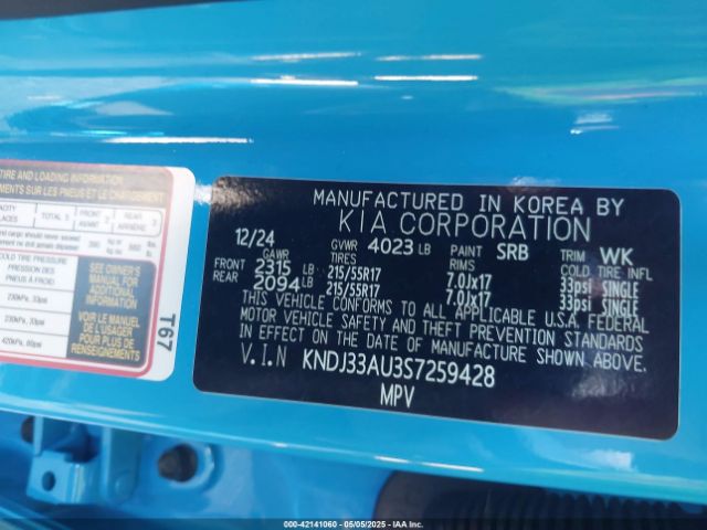 KNDJ33AU3S7259428 KIA 2025
