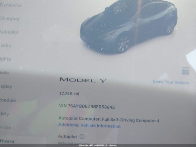 2024 TESLA MODEL Y 7SAYGDED9RF053945 Photo 6