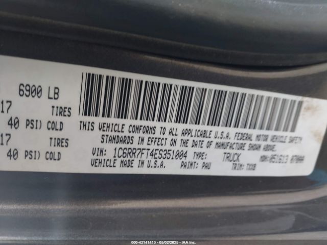 1C6RR7FT4ES351004 RAM 2014