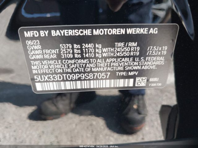 2023 BMW X4 5UX33DT09P9S87057 Photo 8