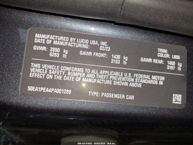 2023 LUCID AIR 50EA1PEA4PA001289 Photo 8