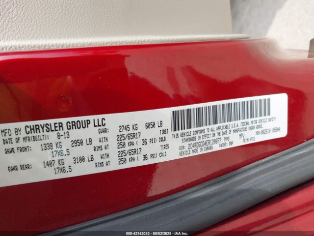 2C4RDGCG4ER120877 Dodge Grand Caravan Sxt