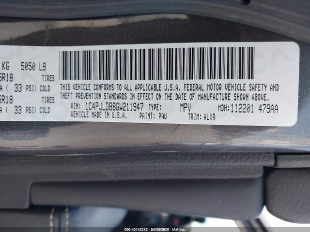 1C4PJLDB8GW211947 Jeep Cherokee Limited