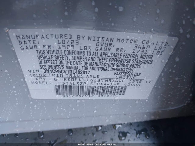 3N1CP5CV1RL482817 Nissan Kicks Sv Xtronic Cvt