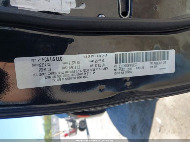2C3CDXBG9FH790573 Dodge Charger Se
