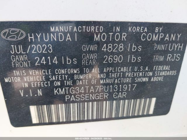 KMTG34TA7PU131917 Genesis G70 2.0t Awd