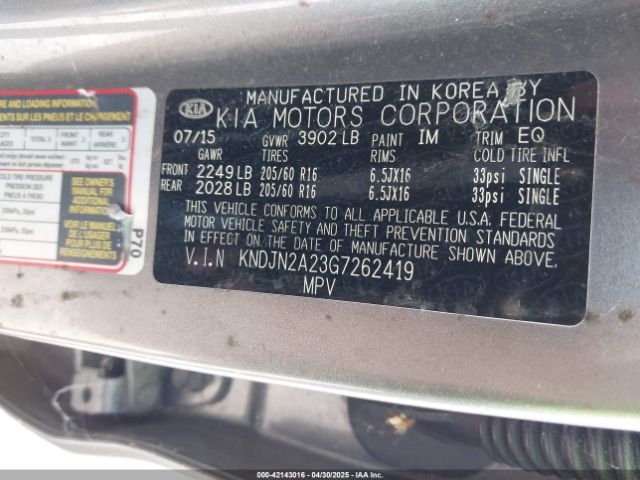 KNDJN2A23G7262419 KIA Soul