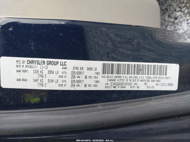 2C4RDGBG0ER187249 Dodge 2014