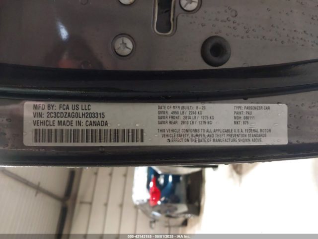 2020 DODGE CHALLENGER 2C3CDZAG0LH203315 Photo 8