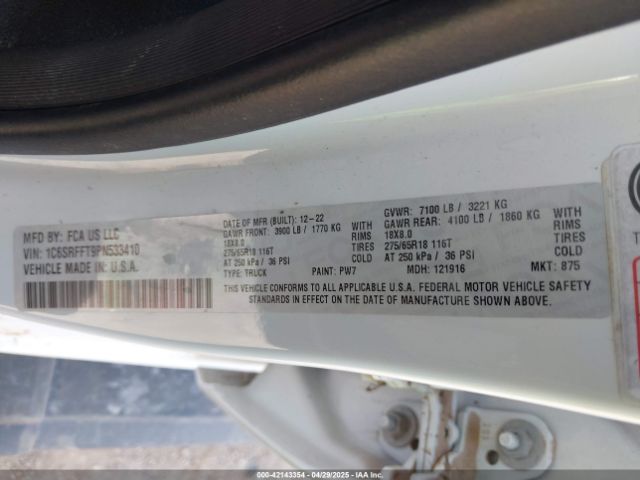 2023 RAM 1500 1C6SRFFT9PN533410 Photo 8