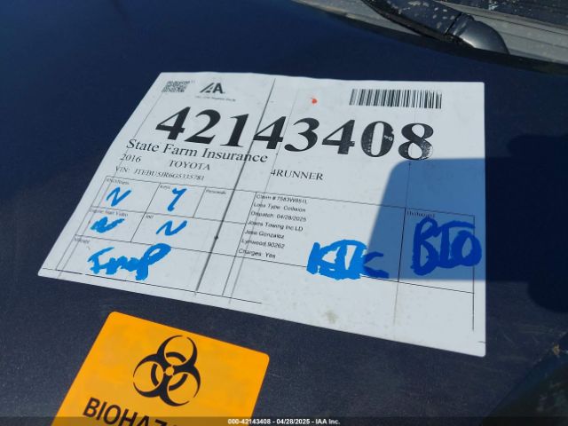 JTEBU5JR6G5335781 Toyota 4runner Limited