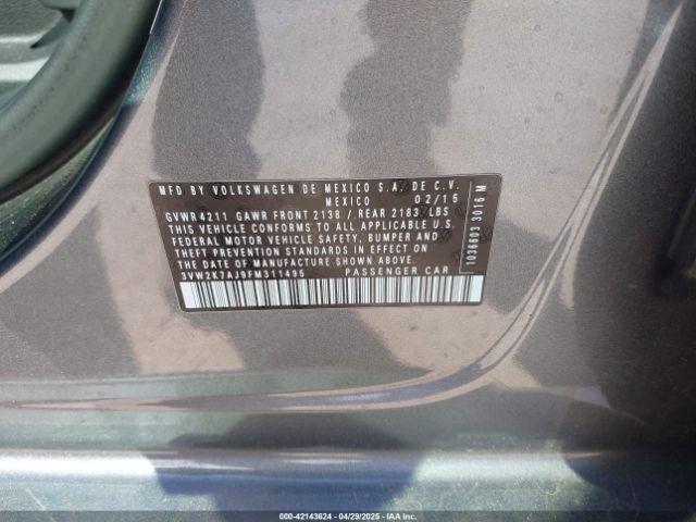 3VW2K7AJ9FM311495 Volkswagen Jetta 2.0l S