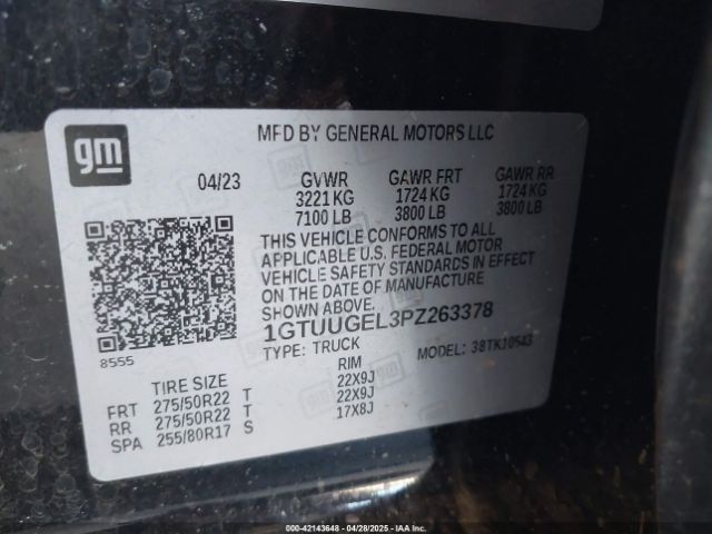 1GTUUGEL3PZ263378 GMC l87