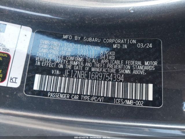 2024 TOYOTA GR86 JF1ZNBE16R9754394 Photo 8