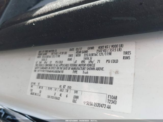 1FTYR1YM4HKA85415 Ford Transit-250