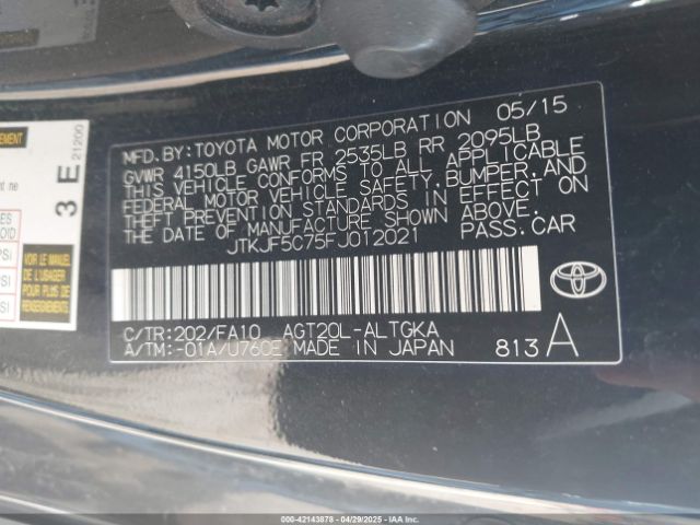 JTKJF5C75FJ012021 Scion TC