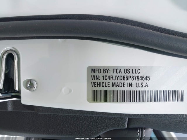 1C4RJYD66P8794645 Jeep Grand Cherokee