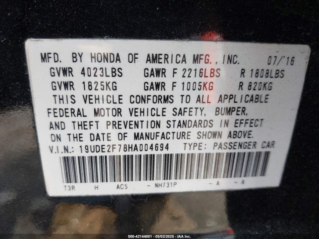 Acura Ilx Premium Package/technology Plus Package 2017 19UDE2F78HA004694 Image 9