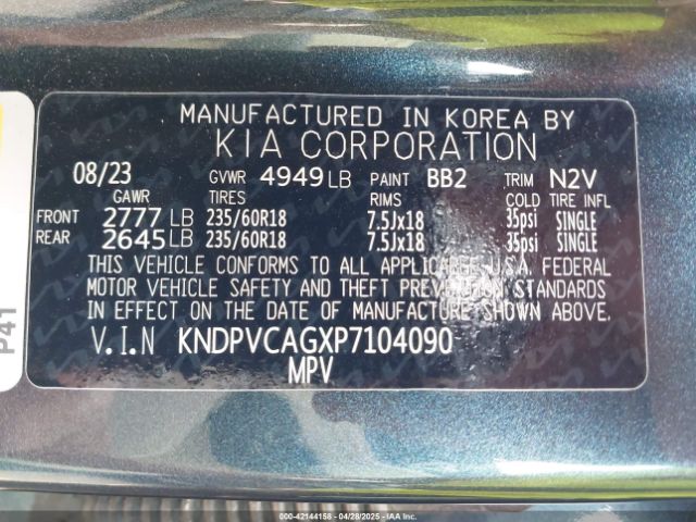 2023 KIA SPORTAGE HYBRID KNDPVCAGXP7104090 Photo 8