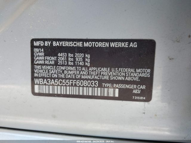 2015 BMW 328I WBA3A5C55FF608033 Photo 8