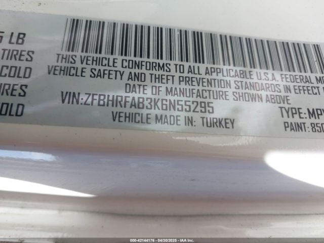 ZFBHRFAB3K6N55295 RAM Promaster City Tradesman