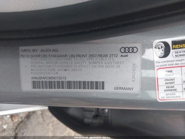 2014 AUDI A6 WAUGFAFCXEN072013 Photo 8