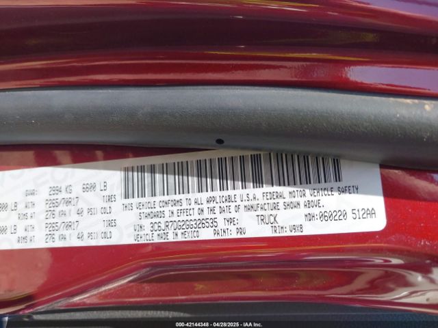 3C6JR7DG2GG326535 RAM 1500 Tradesman