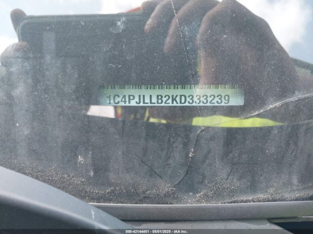 1C4PJLLB2KD333239 Jeep Cherokee Latitude Plus Fwd