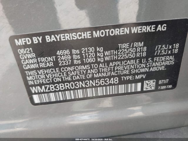 WMZ83BR03N3N56348 Mini Countryman Cooper S