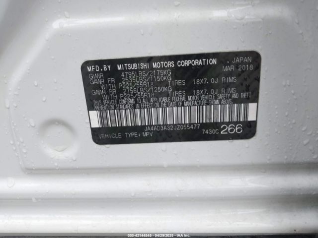 2018 MITSUBISHI OUTLANDER JA4AD3A32JZ055477 Photo 8