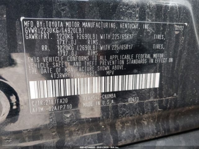 2022 TOYOTA RAV4 HYBRID 4T3RWRFV0NU054821 Photo 8