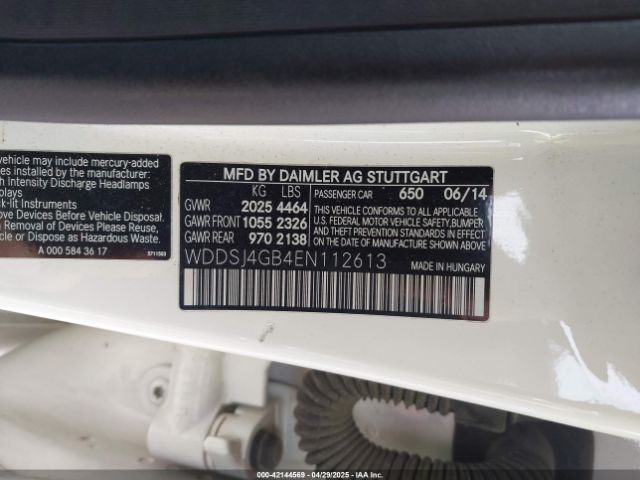 WDDSJ4GB4EN112613 Mercedes-Benz CLA 250 4MATIC