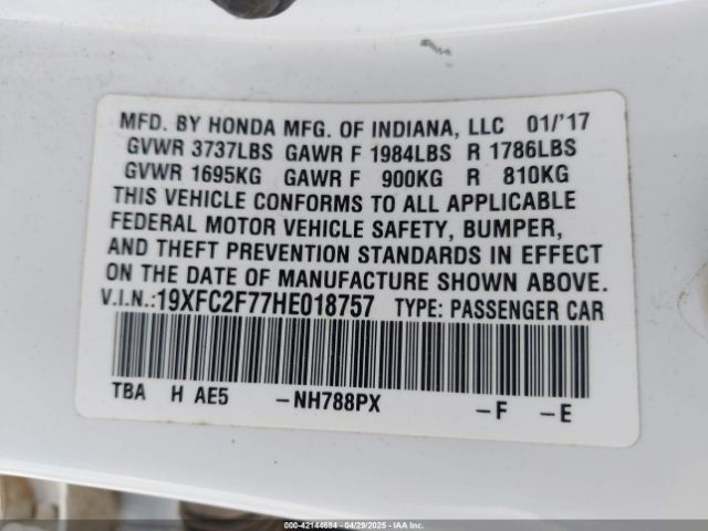 19XFC2F77HE018757 Honda CIVIC EX