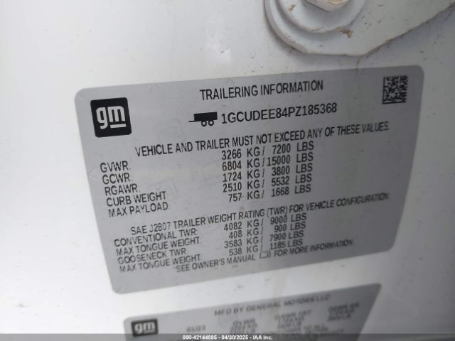 2023 CHEVROLET SILVERADO 1500 1GCUDEE84PZ185368 Photo 8