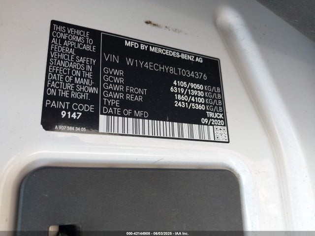 W1Y4ECHY8LT034376 Mercedes-Benz om642