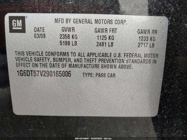 2009 CADILLAC CTS 1G6DT57V290165006 Photo 8