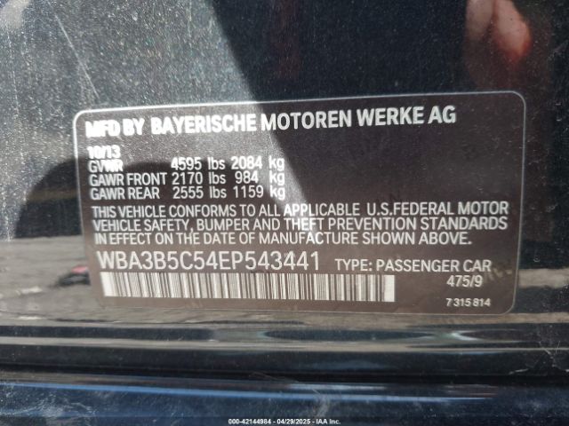 2014 BMW 328I WBA3B5C54EP543441 Photo 8