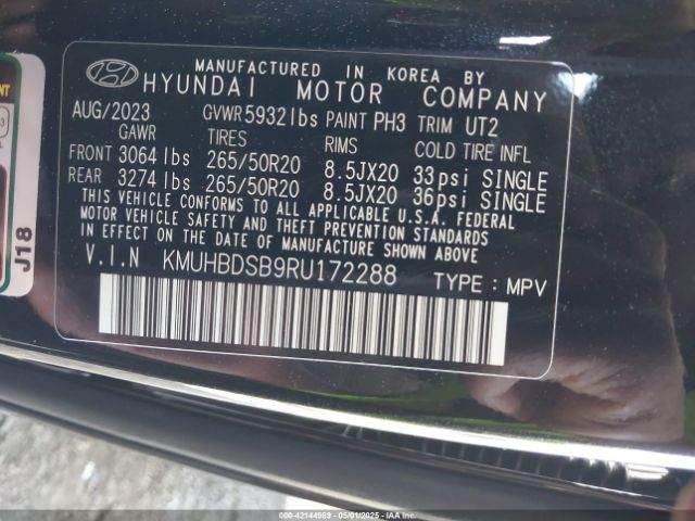 KMUHBDSB9RU172288 Genesis Gv80 2.5t Awd