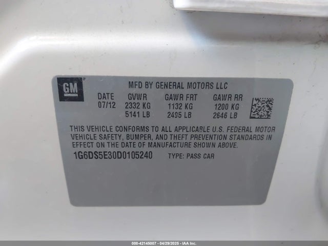 2013 CADILLAC CTS 1G6DS5E30D0105240 Photo 8