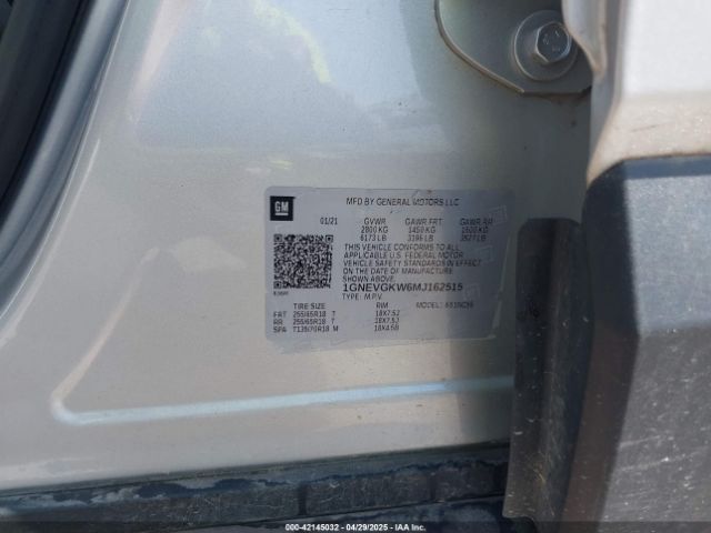 1GNEVGKW6MJ162515 Chevrolet lfy